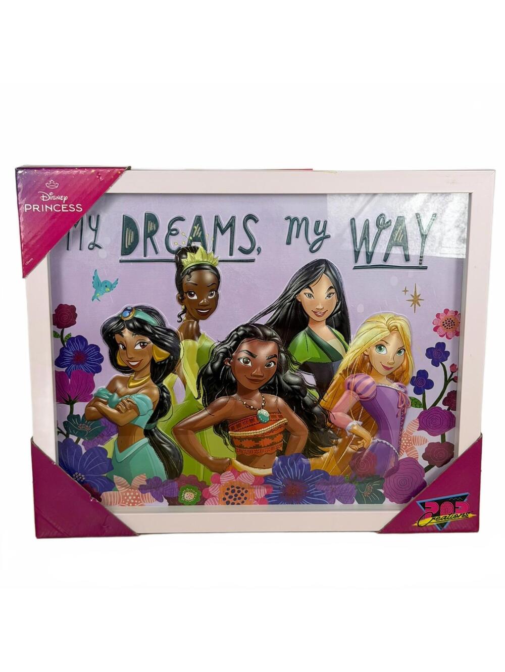 Disney Princess Pop Art My Dreams My Way Framed Wall Art 15"x12.5" 202 Creations